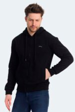 Slazenger KOZZAX Erkek Sweatshirt Siyah
