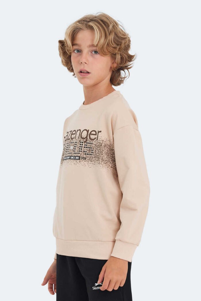 Slazenger LAST Unisex Çocuk Sweatshirt Camel - Görsel 4
