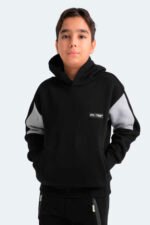 Slazenger LAYNE Unisex Çocuk Sweatshirt Siyah - Gri