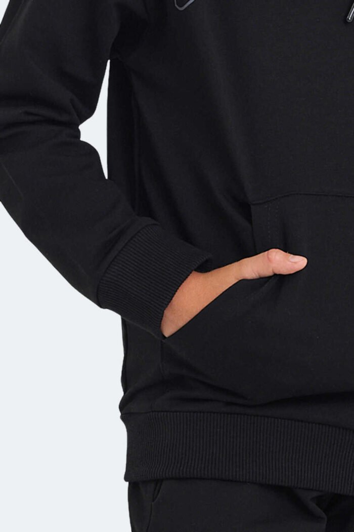 Slazenger LETTO Unisex Çocuk Sweatshirt Siyah - Görsel 3