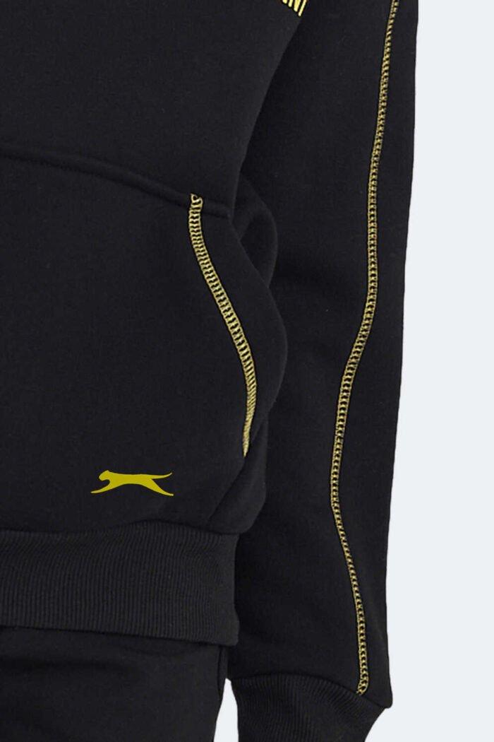 Slazenger LEVON Unisex Çocuk Sweatshirt Siyah - Görsel 3