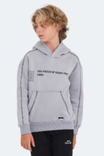 Slazenger LEVON Unisex Çocuk Sweatshirt Taş Gri - Görsel 5