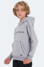 Slazenger LEVON Unisex Çocuk Sweatshirt Taş Gri - Görsel 4
