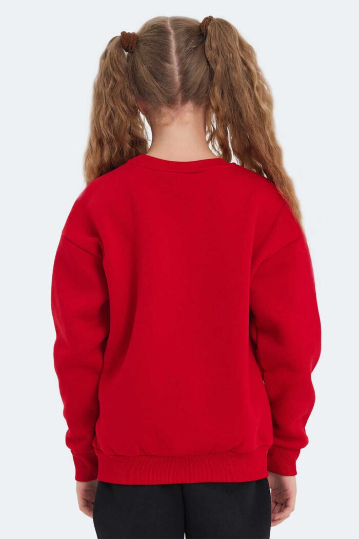 Slazenger LONE Kız Çocuk Sweatshirt Kırmızı - Görsel 5