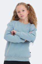 Slazenger LONE Unisex Çocuk Sweatshirt Mavi - Görsel 5