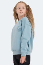 Slazenger LONE Unisex Çocuk Sweatshirt Mavi - Görsel 4