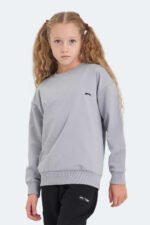 Slazenger LUPPA Unisex Çocuk Sweatshirt Taş Gri - Görsel 4