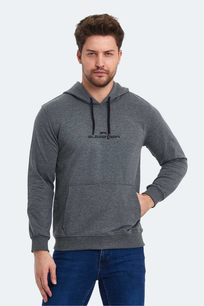 Slazenger ONCA Erkek Sweatshirt Koyu Gri - Görsel 1