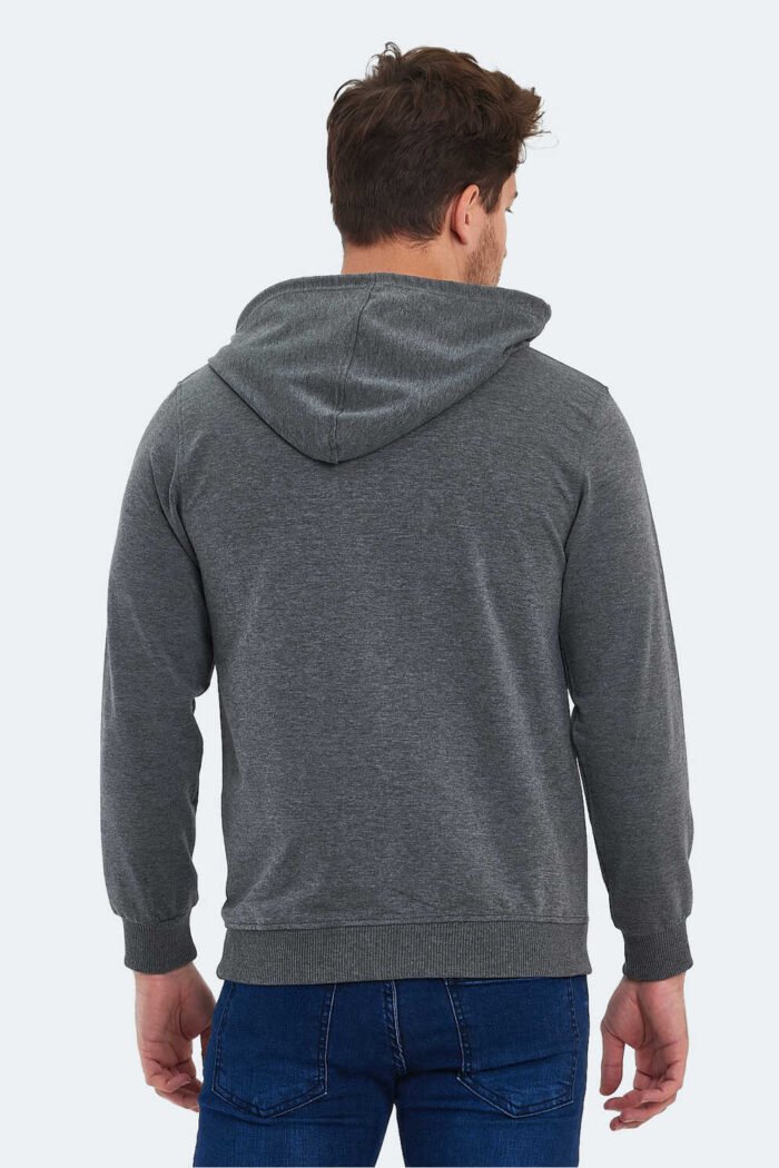 Slazenger ONCA Erkek Sweatshirt Koyu Gri - Görsel 3