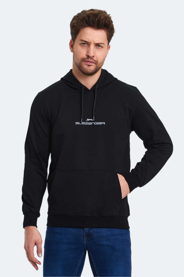 Slazenger ONCA Erkek Sweatshirt Siyah - Görsel 1