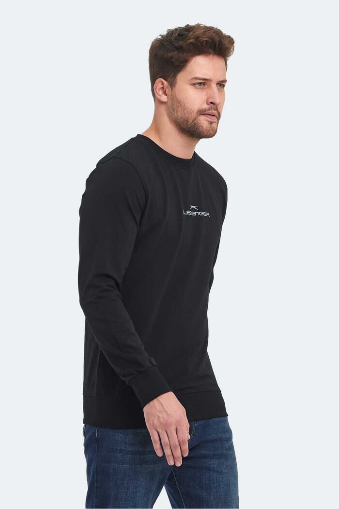 Slazenger ORTWIN Erkek Sweatshirt Siyah - Görsel 5