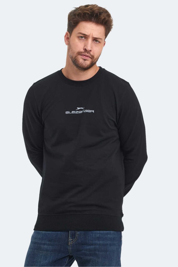 Slazenger ORTWIN Erkek Sweatshirt Siyah - Görsel 3