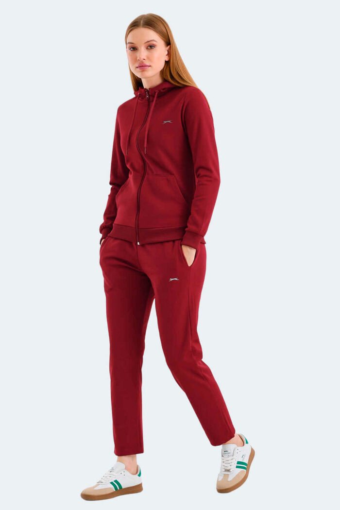 slazenger-rid-kadin-esofman-takimi-bordo-esofman-takim-slazenger-st24ek006-768703-18-B Slazenger RID Kadın Eşofman Takımı Bordo - Görsel 1