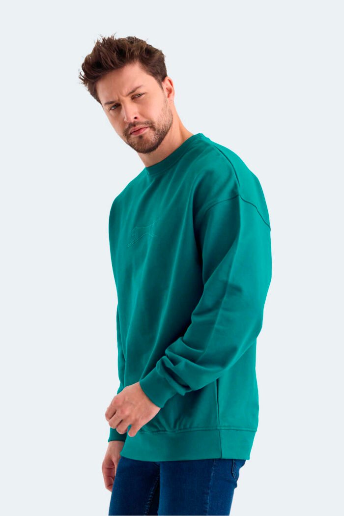 Slazenger VADIK Erkek Sweatshirt Petrol - Görsel 5