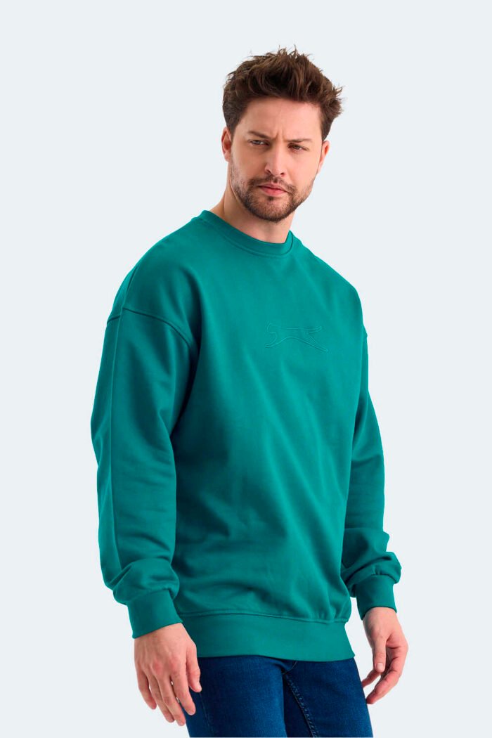 Slazenger VADIK Erkek Sweatshirt Petrol - Görsel 2