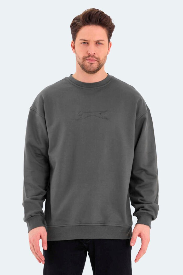 Slazenger VADIK OVERSIZE Erkek Sweatshirt Haki - Görsel 1