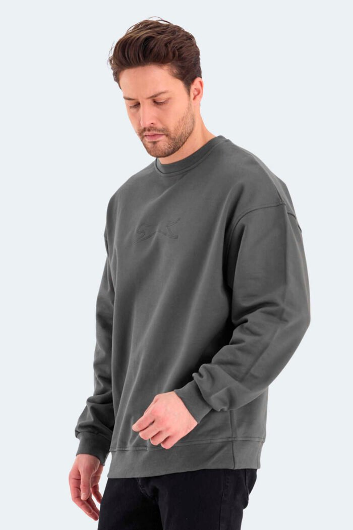 Slazenger VADIK OVERSIZE Erkek Sweatshirt Haki - Görsel 2