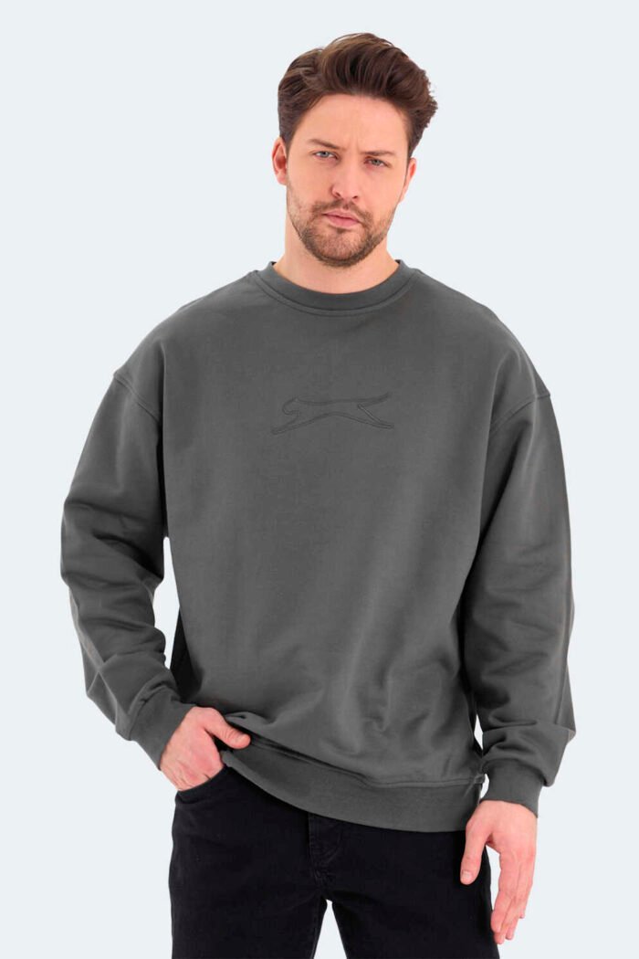 Slazenger VADIK OVERSIZE Erkek Sweatshirt Haki - Görsel 5