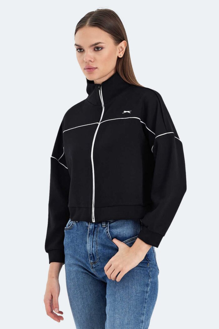 Slazenger VALENCIA Kadın Sweatshirt Siyah - Görsel 1