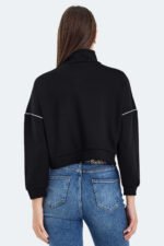 Slazenger VALENCIA Kadın Sweatshirt Siyah - Görsel 2