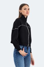 Slazenger VALENCIA Kadın Sweatshirt Siyah - Görsel 5