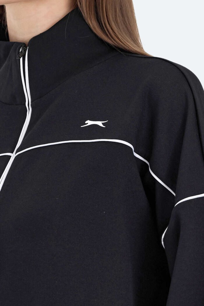 Slazenger VALENCIA Kadın Sweatshirt Siyah - Görsel 3