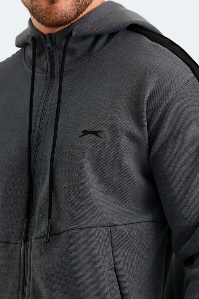 Slazenger VALERYA Erkek Sweatshirt Koyu Gri - Görsel 4