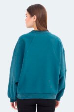 Slazenger VIA Kadın Sweatshirt Petrol - Görsel 2