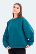 Slazenger VIA Kadın Sweatshirt Petrol - Görsel 5