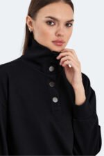 Slazenger VIDAL Kadın Sweatshirt Siyah - Görsel 4