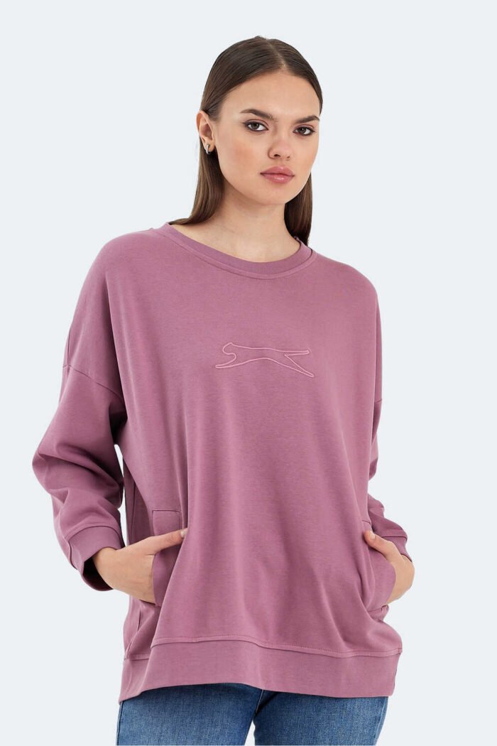 Slazenger VIKENTI SW Kadın Sweatshirt Gül - Görsel 1