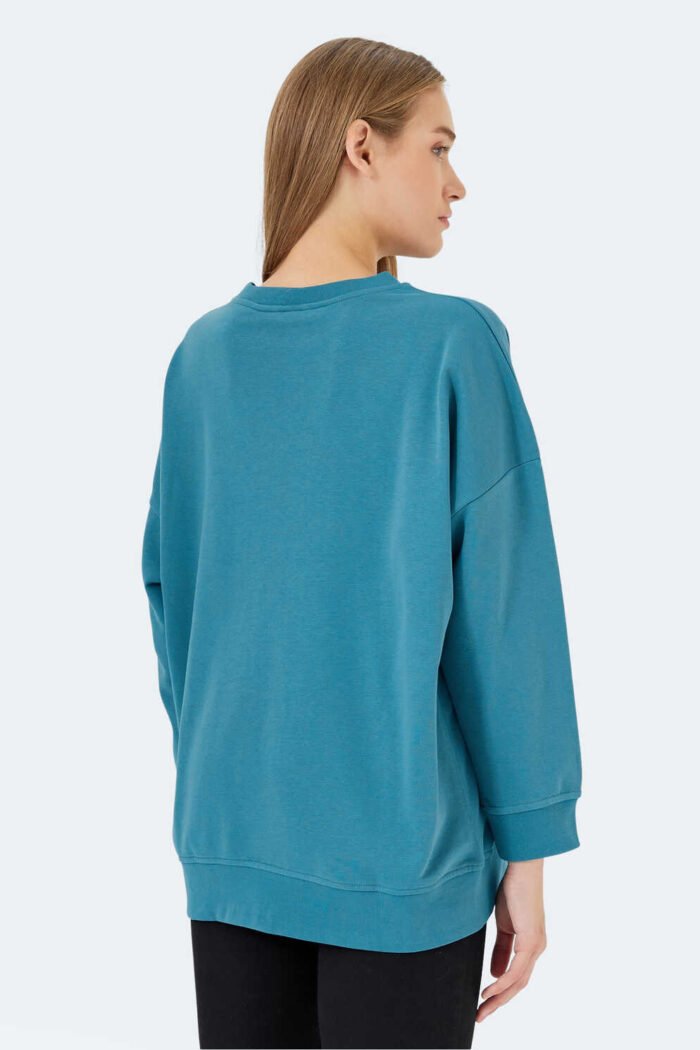 Slazenger VIKENTI SW Kadın Sweatshirt Petrol - Görsel 2