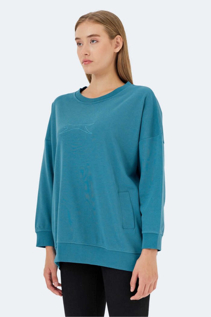Slazenger VIKENTI SW Kadın Sweatshirt Petrol - Görsel 5