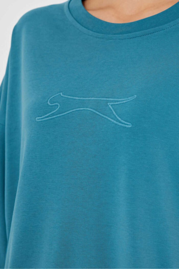 Slazenger VIKENTI SW Kadın Sweatshirt Petrol - Görsel 3