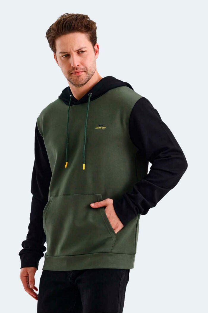 Slazenger VIOLA Erkek Sweatshirt Haki - Siyah - Görsel 5