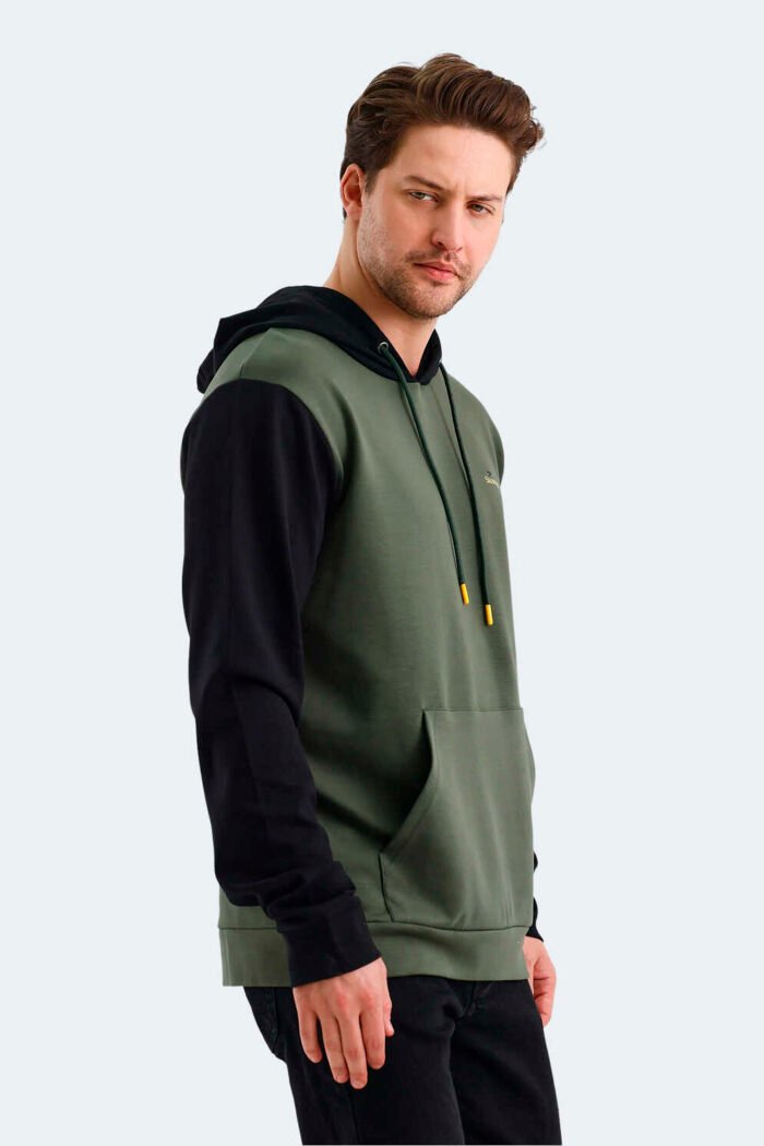 Slazenger VIOLA Erkek Sweatshirt Haki - Siyah - Görsel 2