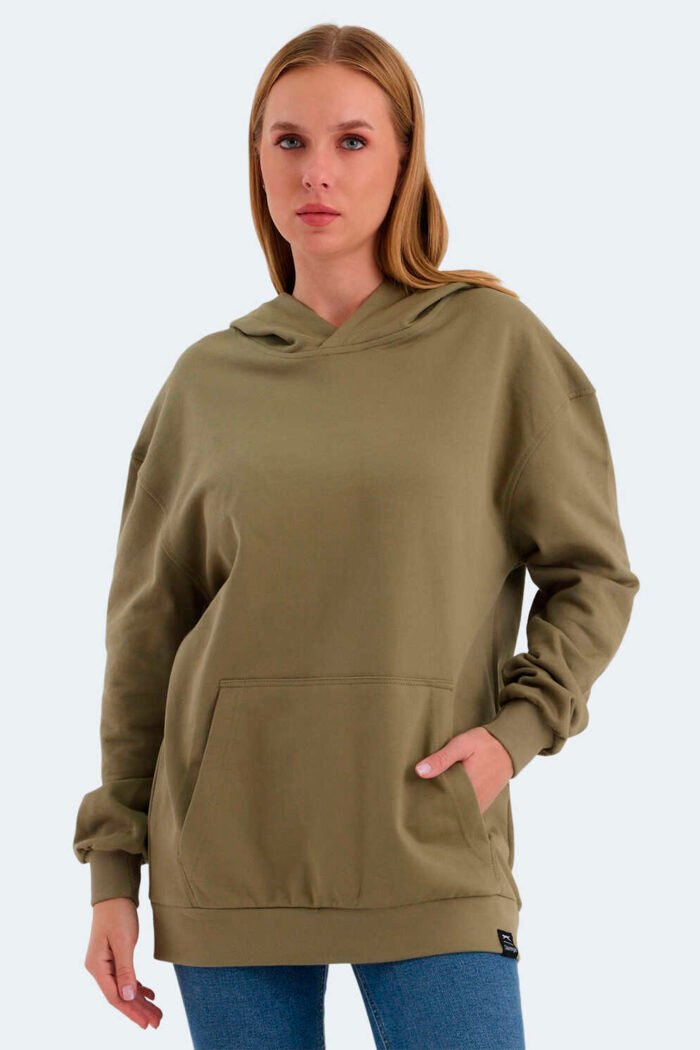 Slazenger VIOLENCE Kadın Sweatshirt Haki - Görsel 1