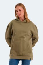 Slazenger VIOLENCE Kadın Sweatshirt Haki - Görsel 4