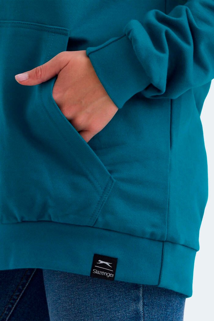 Slazenger VIOLENCE Kadın Sweatshirt Petrol - Görsel 3