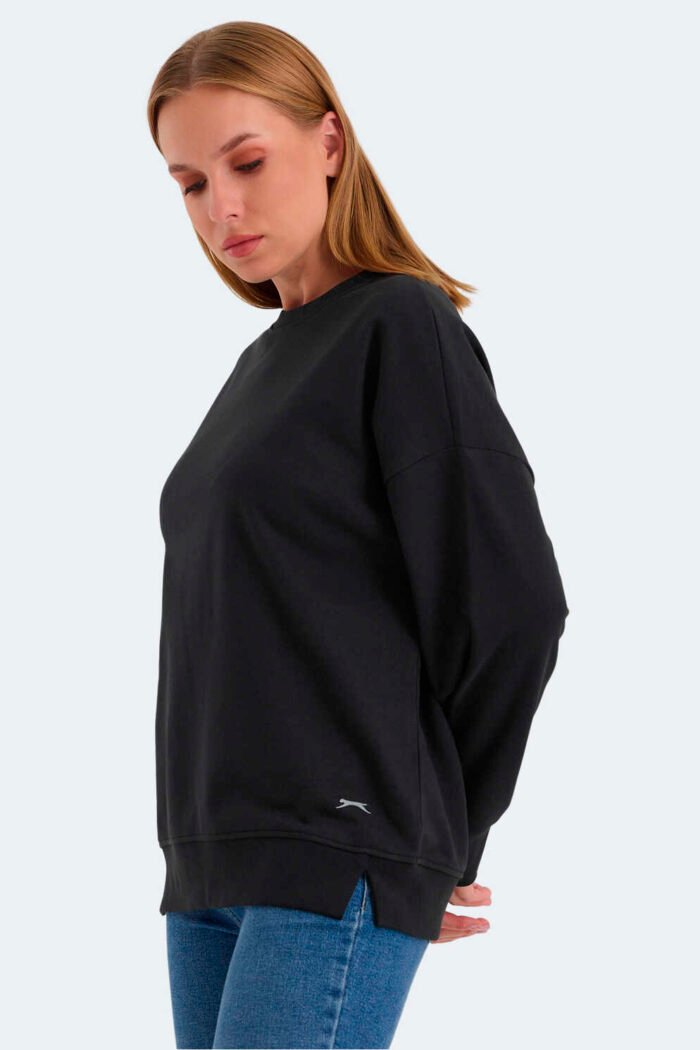 Slazenger VIRTUE Kadın Sweatshirt Siyah - Görsel 5