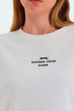 Slazenger VITAL OVERSIZE Kadın Sweatshirt Beyaz - Görsel 5