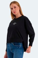 Slazenger VITAL OVERSIZE Kadın Sweatshirt Siyah - Görsel 5