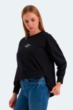 Slazenger VITAL OVERSIZE Kadın Sweatshirt Siyah - Görsel 2