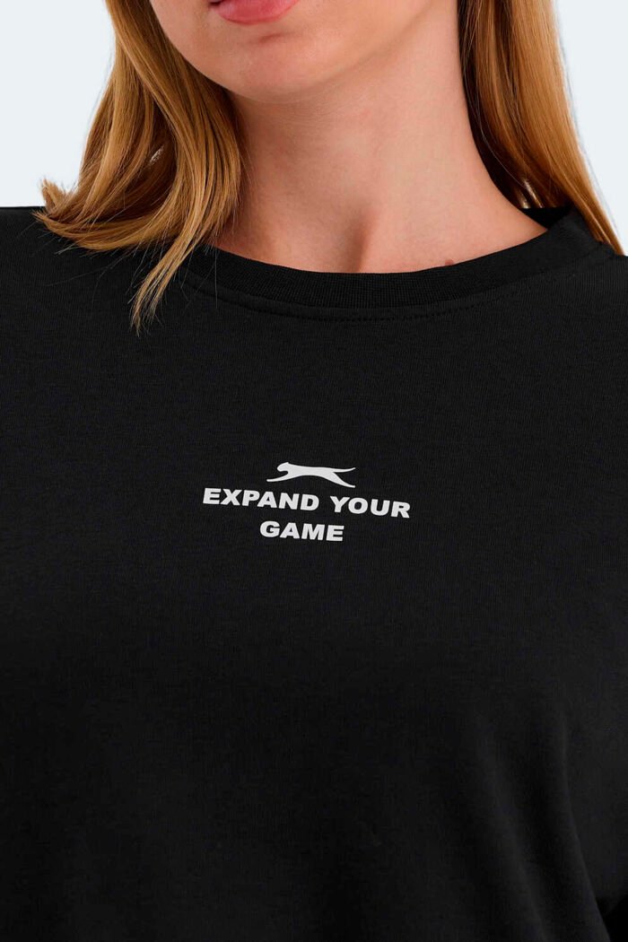 Slazenger VITAL OVERSIZE Kadın Sweatshirt Siyah - Görsel 4