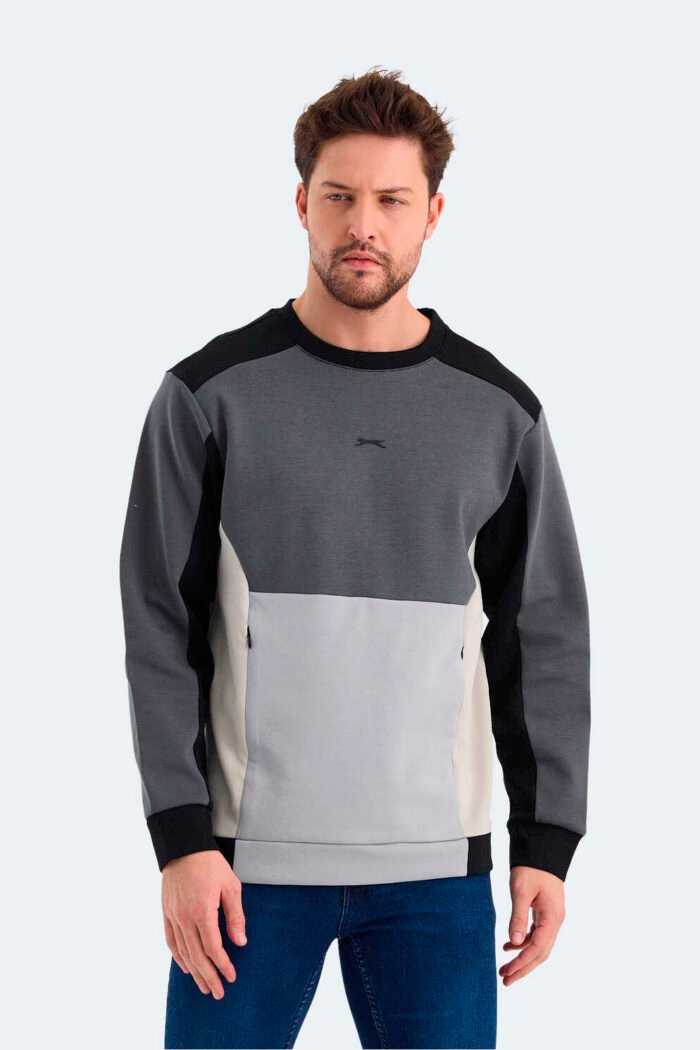 Slazenger VITALI Erkek Sweatshirt Siyah - Görsel 1