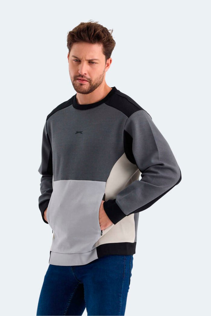 Slazenger VITALI Erkek Sweatshirt Siyah - Görsel 2